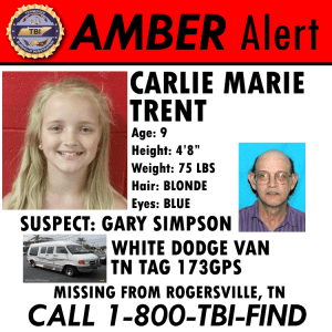 AMBER Alert - Carlie Trent