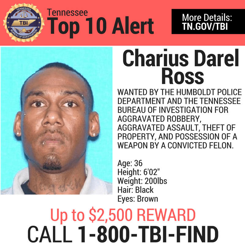 Top 10 Alert Charius Darel Ross